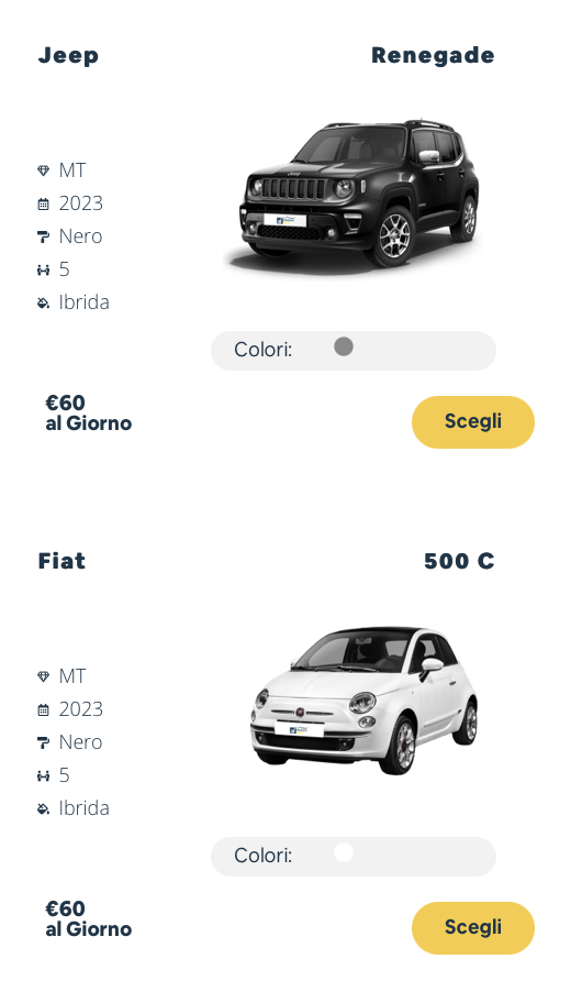 AF Motors Rent - Auto a Noleggio - Sito Web