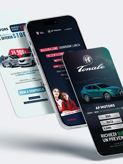 Grafiche per Social Media: il progetto grafico svolto per AF Motors dall'agenzia di comunicazione e marketing Video Vision