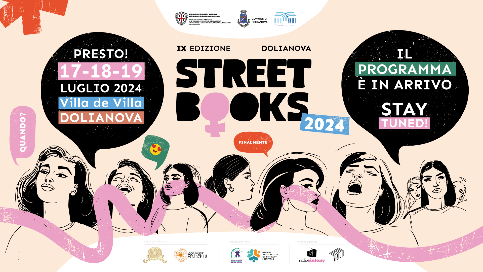 Street Books Festival 2024 - Copertina: evento letterario il 17 - 18 - 19 luglio 2024